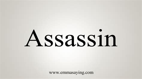 how to say assassin